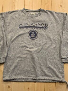 Vintage Y2K Langley Air Force Base Virginia United States Military Sweatshirt M